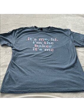 Taylor Swift reference Tee with Pastel Pink & Cream Graphic